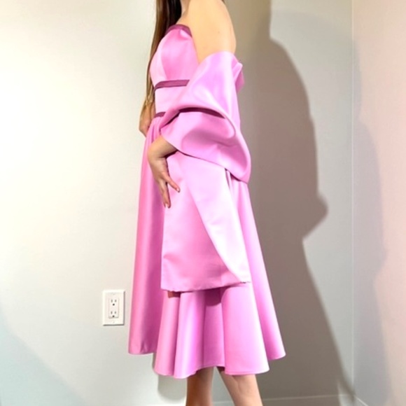 Pink Party New Dress With Tag With Scarf and Straps - Picture 3 of 7